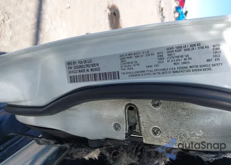 2024 Ram 2500 Tradesman 4X4 6'4 Box из США, поврежденный, VIN 3C6UR5CL7RG193516